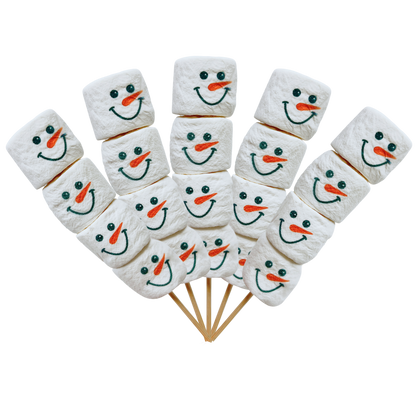 Snowman Marshmallow Hot Chocolate Stirrer - Personalisable