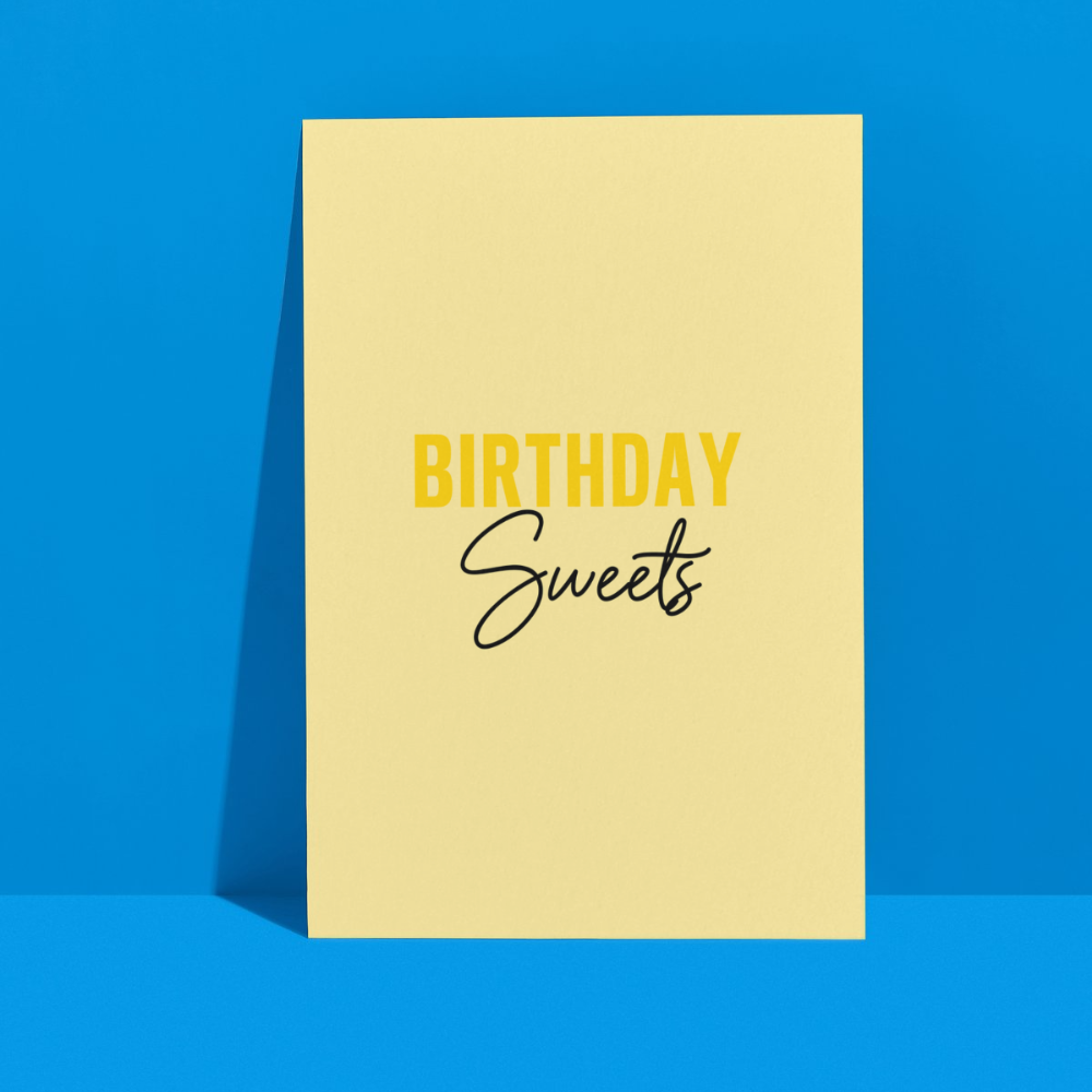 Birthday Sweets (Yellow) - Card