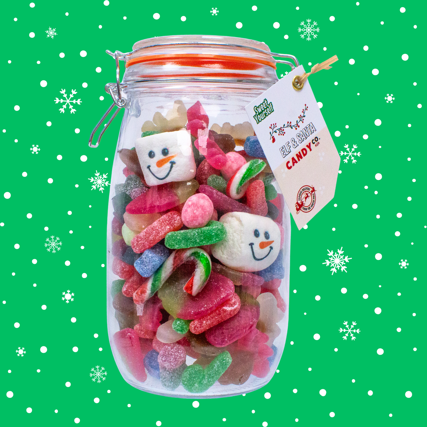 Elfmas Christmas Sweet Jar