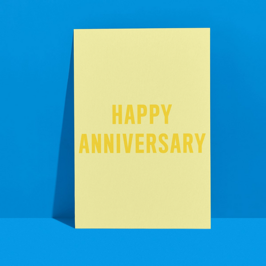 Happy Anniversary (Yellow) - Card