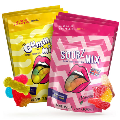 Assorted Gummy & Sour Sweet Snack Packs