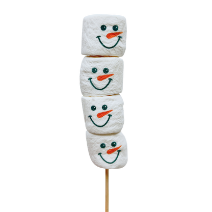 Snowman Marshmallow Hot Chocolate Stirrer - Personalisable