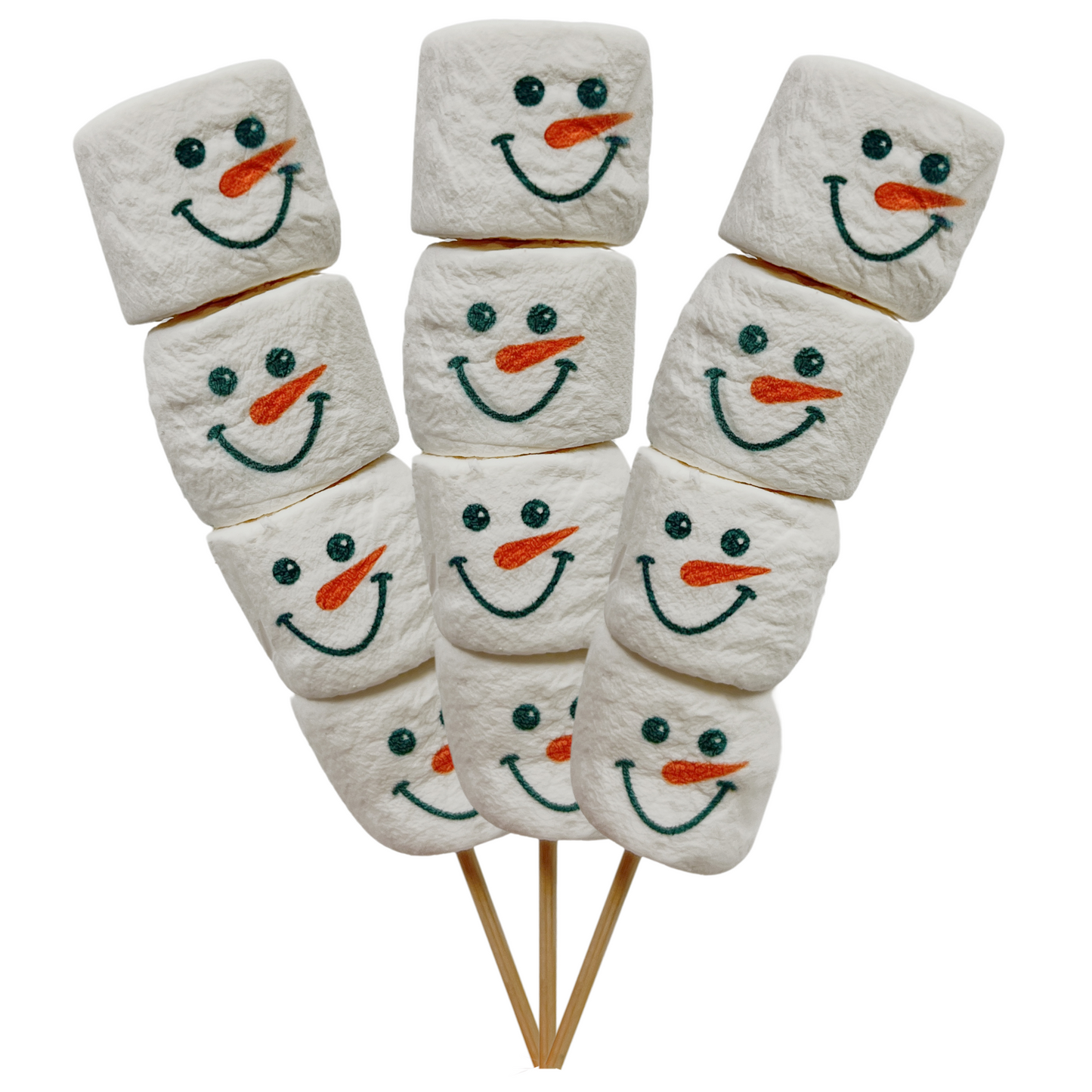 Snowman Marshmallow Hot Chocolate Stirrer - Personalisable