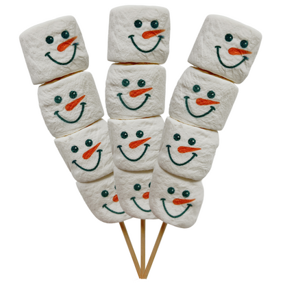 Snowman Marshmallow Hot Chocolate Stirrer - Personalisable